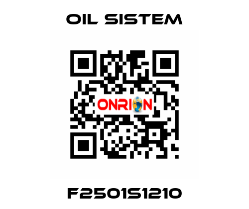 F2501S1210 Oil Sistem