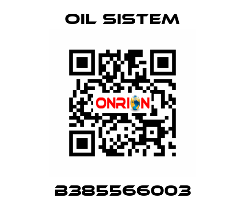 B385566003 Oil Sistem