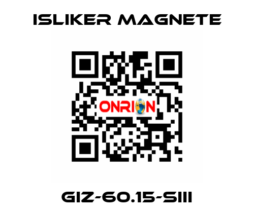 Giz-60.15-SIII ISLIKER MAGNETE