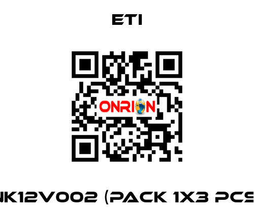 NK12V002 (pack 1x3 pcs) Eti