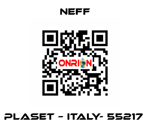 PLASET – ITALY- 55217  Neff