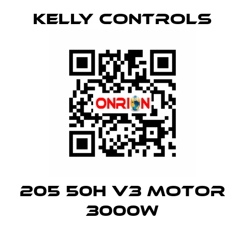 205 50H V3 Motor 3000W Kelly Controls