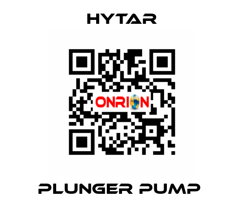 PLUNGER PUMP  Hytar