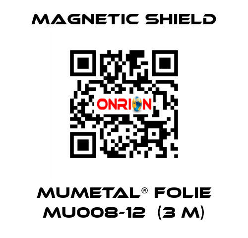 MuMETAL® Folie MU008-12  (3 m) Magnetic Shield