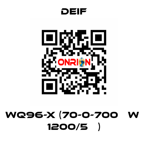 WQ96-x (70-0-700 кW  1200/5А ) Deif