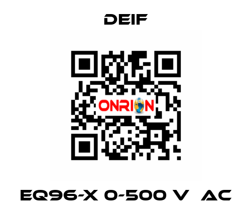 EQ96-x 0-500 V  AC Deif