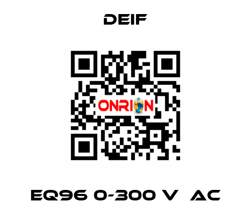 EQ96 0-300 V  AC Deif