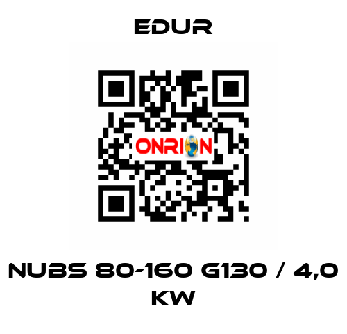 NUBS 80-160 G130 / 4,0 KW Edur