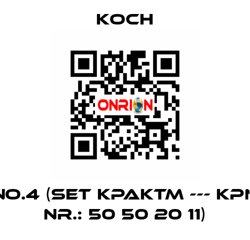 No.4 (Set KPAKTM --- KPN Nr.: 50 50 20 11) KOCH