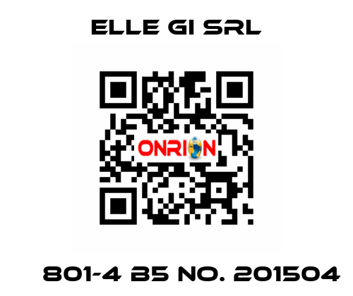 МС801-4 B5 No. 201504 ELLE GI SRL