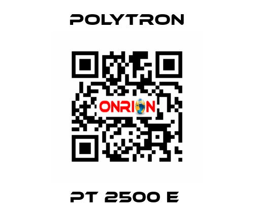 PT 2500 E  Polytron