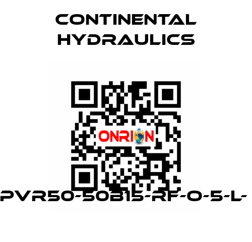 PVR50-50B15-RF-O-5-L-  Continental Hydraulics