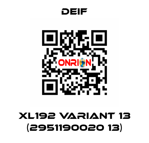 XL192 Variant 13 (2951190020 13) Deif