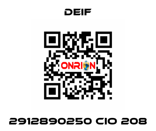 2912890250 CIO 208 Deif