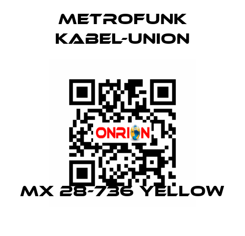 MX 28-736 yellow METROFUNK KABEL-UNION