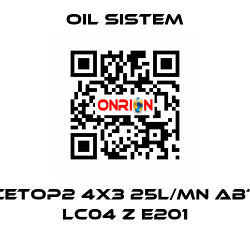 Cetop2 4x3 25l/mn ABT LC04 Z E201 Oil Sistem