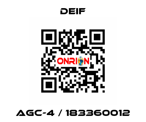 AGC-4 / 183360012 Deif