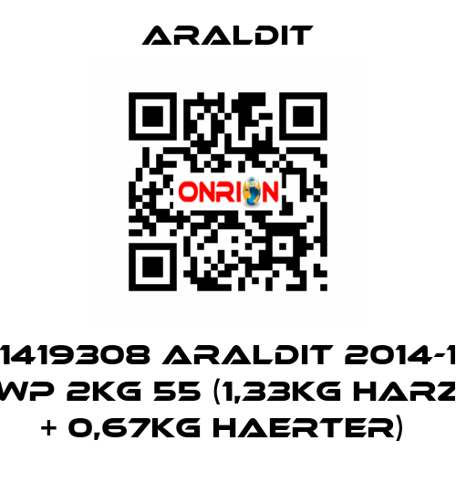 1419308 ARALDIT 2014-1 WP 2KG 55 (1,33KG HARZ + 0,67KG HAERTER)  Araldit