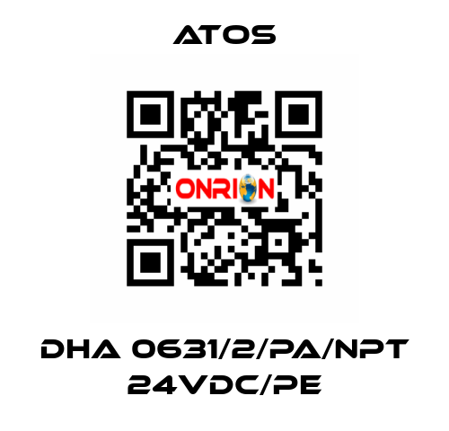 DHA 0631/2/PA/NPT 24VDC/PE Atos