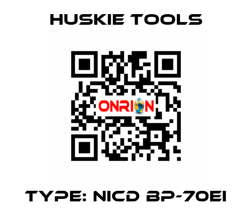 TYPE: Nicd BP-70EI Huskie Tools