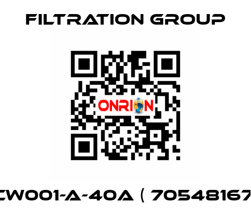 CW001-A-40A ( 70548167) Filtration Group