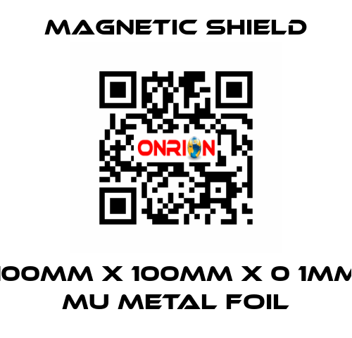 100mm x 100mm x 0 1mm Mu metal Foil Magnetic Shield