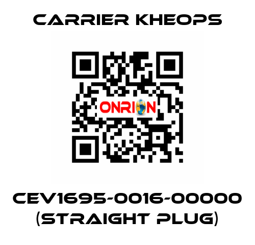 CEV1695-0016-00000 (straight plug) Carrier Kheops