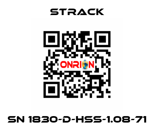 SN 1830-D-HSS-1.08-71 Strack