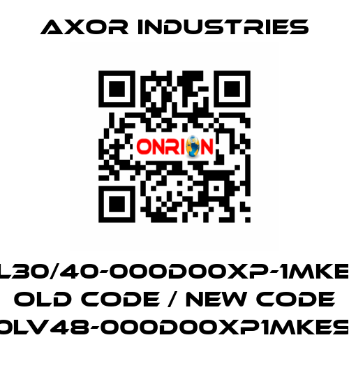 MKM120L30/40-000D00XP-1MKES1BR1XX old code / new code MKM120LV48-000D00XP1MKES1BR1XX Axor Industries