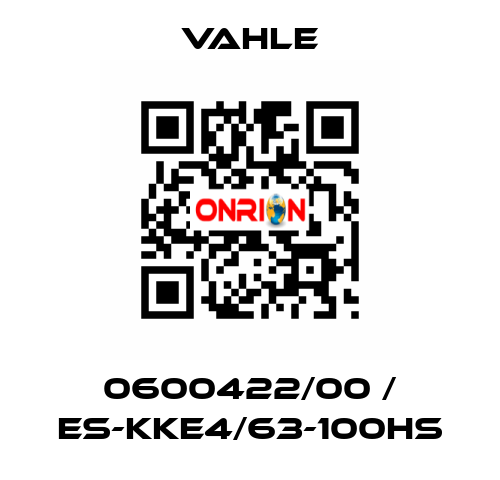 0600422/00 / ES-KKE4/63-100HS Vahle