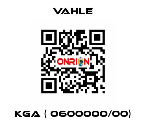 KGA ( 0600000/00) Vahle