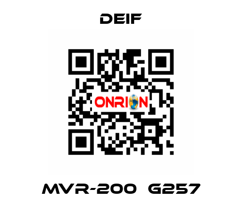 MVR-200  G257 Deif