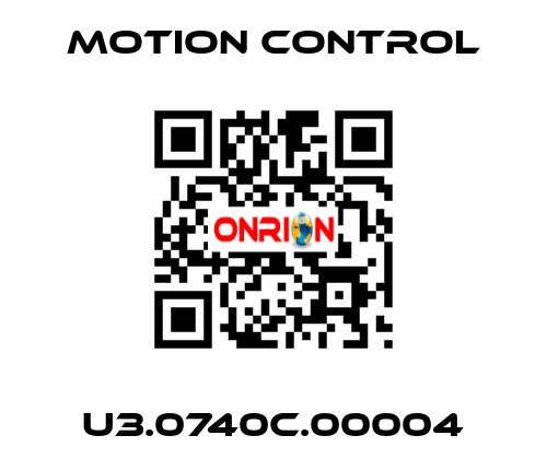 U3.0740C.00004 MOTION CONTROL