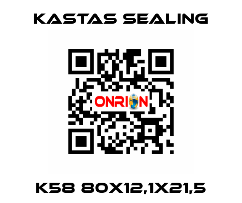 K58 80X12,1X21,5 Kastas Sealing