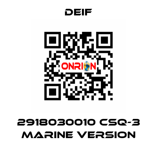 2918030010 CSQ-3 Marine version Deif