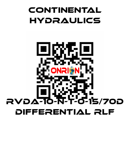 RVDA-10-N-T-0-15/70D DIFFERENTIAL RLF Continental Hydraulics