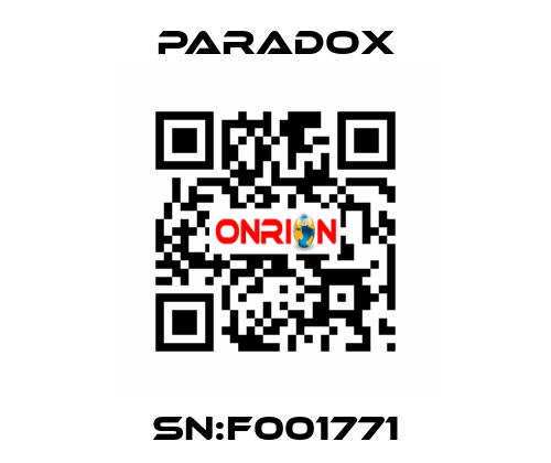 SN:F001771 PARADOX