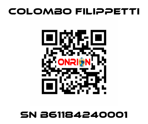 SN B61184240001 Colombo Filippetti