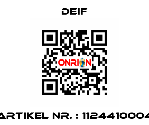 Artikel Nr. : 1124410004 Deif