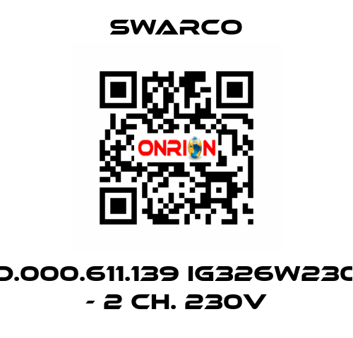 D.000.611.139 IG326W230 - 2 Ch. 230V SWARCO