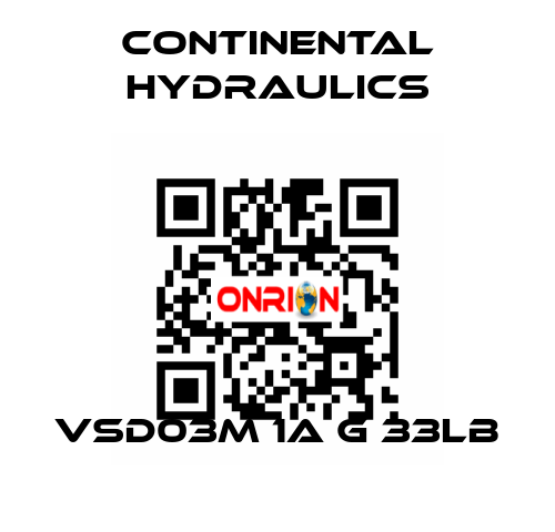 VSD03M 1A G 33LB Continental Hydraulics