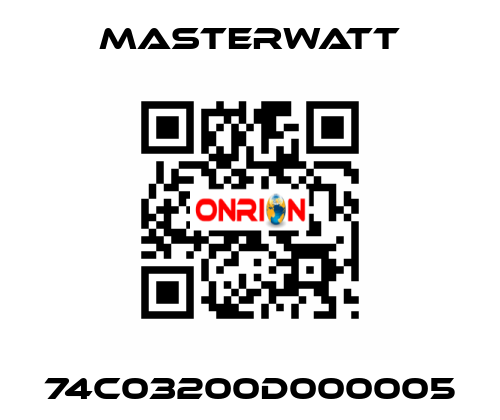 74C03200D000005 Masterwatt