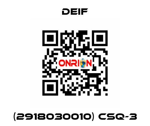 (2918030010) CSQ-3 Deif