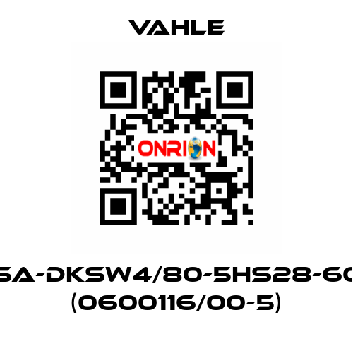 SA-DKSW4/80-5HS28-60 (0600116/00-5) Vahle