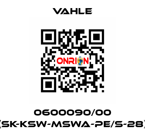 0600090/00 (SK-KSW-MSWA-PE/S-28) Vahle