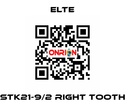 STK21-9/2 right tooth Elte