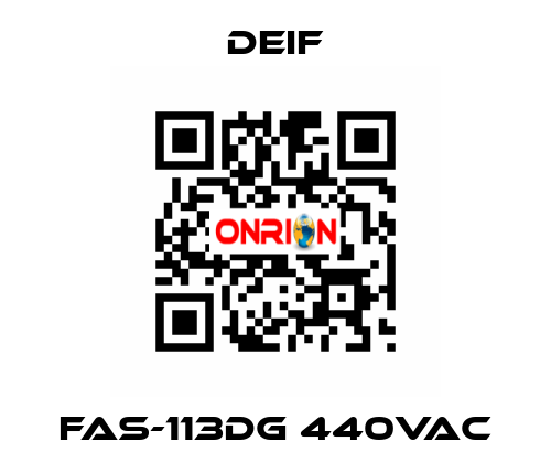 FAS-113DG 440VAC Deif