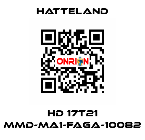 HD 17T21 MMD-MA1-FAGA-10082 HATTELAND