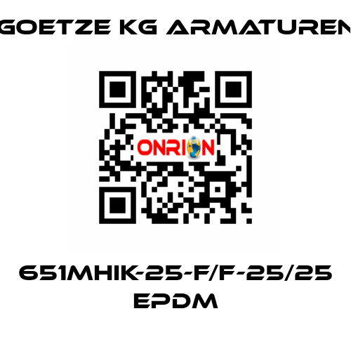 651mHIK-25-f/f-25/25 EPDM Goetze KG Armaturen