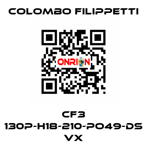  CF3 130P-H18-210-PO49-DS VX Colombo Filippetti